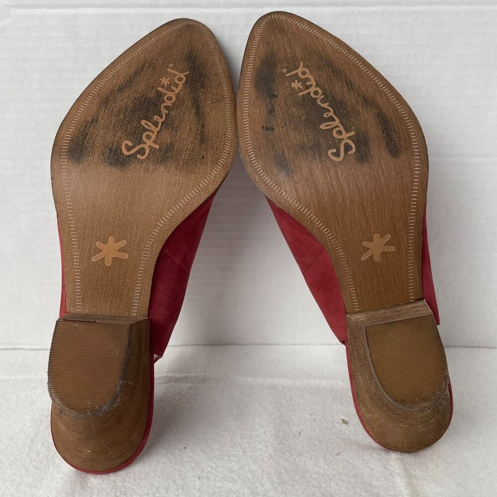Splendid Leather Slingback Booties Mules - Picture 6 of 8